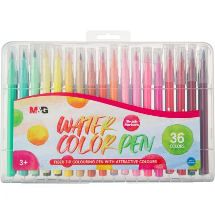 Фломастеры M&G, круглый корпус, смываемые, 36 цветов в наборе Фломастеры M&G, круглый корпус, смываемые, 36 цветов в наборе