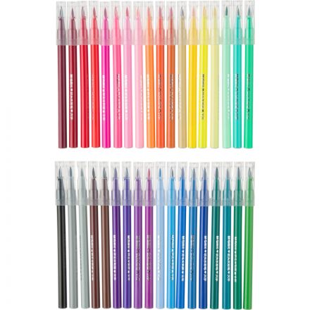 Фломастеры M&G, круглый корпус, смываемые, 36 цветов в наборе Фломастеры M&G, круглый корпус, смываемые, 36 цветов в наборе