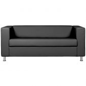 Диван 0MX_EF_Аполло 3-х мест.к/з Ec.3001/Р2 euroline 9100 черн