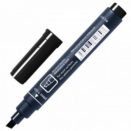 Маркер перманентный CENTROPEN 8516, ЧЕРНЫЙ, скошенный наконечник, 2-5 мм, 5 8516 0112 Маркер перманентный CENTROPEN 8516, ЧЕРНЫЙ, скошенный наконечник, 2-5 мм, 5 8516 0112