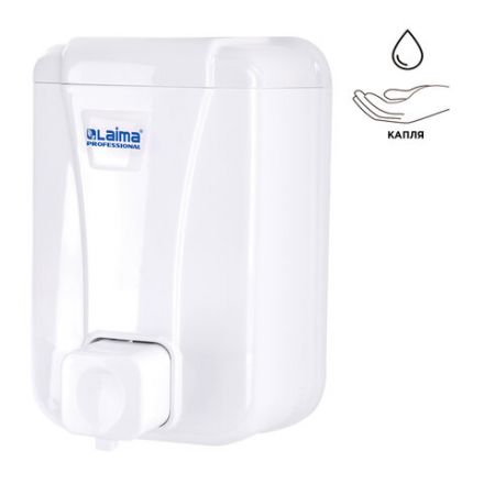 Дозатор для жидкого мыла LAIMA PROFESSIONAL LSA, НАЛИВНОЙ, объем 0,5 л, цвет белый, 607994, 3420-0 Дозатор для жидкого мыла LAIMA PROFESSIONAL LSA, НАЛИВНОЙ, объем 0,5 л, цвет белый, 607994, 3420-0