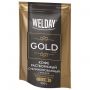 Кофе растворимый WELDAY (ВЭЛДЭЙ) "GOLD" 500 г, БРАЗИЛИЯ, арабика, сублимированный, в упаковке Zip-Lock, 622673