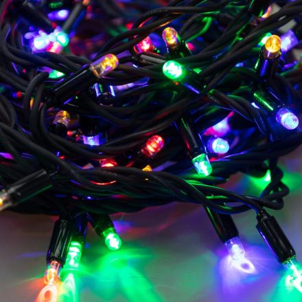 Гирлянда светодиодная Дюраплей LED 20м 200 LED черный каучук Мульти 315-159