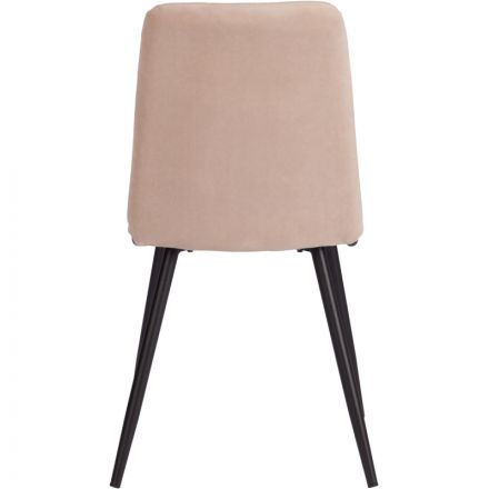 Стул Комус Мебель Felicita велюр, 47х54х86, бежевый Стул Комус Мебель Felicita велюр, 47х54х86, бежевый