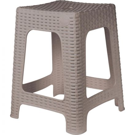 Табурет квадратный Rattan 363х363х448мм, французский платан