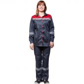 Костюм рабочий летний жен. л20-КБР сер/красн (р.44-46) 170-176 (Арсенал-СП) Костюм рабочий летний жен. л20-КБР сер/красн (р.44-46) 170-176 (Арсенал-СП)