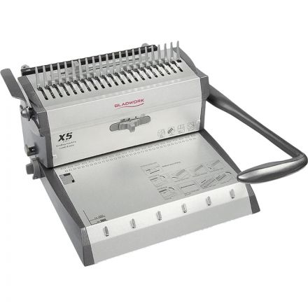 Брошюровщик Gladwork X5, А4, пл. (20/450л.) и мет. пруж (20/135л.)