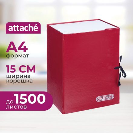 Папка архивная складная ATTACHE,150 мм,красн Папка архивная складная ATTACHE,150 мм,красн