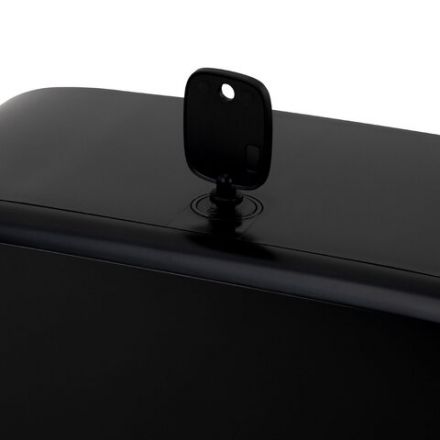 Диспенсер для полотенец LAIMA PROFESSIONAL PREMIUM BLACK (Система H3), V-сложения, черный, ABS-пластик, 609523