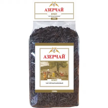 Чай черный Азерчай БУКЕТ крупнолистовой прозрачная упаковка, 1 кг 110819