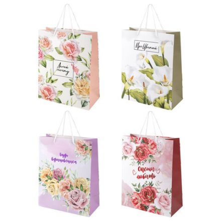 Пакет подарочный (1 штука) 26х13х32 см (L), "Woman Collection", ассорти, фольга, ЗОЛОТАЯ СКАЗКА, 700814 Пакет подарочный (1 штука) 26х13х32 см (L), "Woman Collection", ассорти, фольга, ЗОЛОТАЯ СКАЗКА, 700814