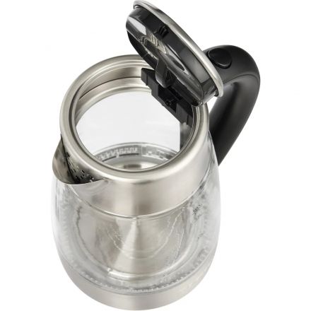 Чайник BigTech FEK206SG, 1,7л,2200, Strix, стекло,металл