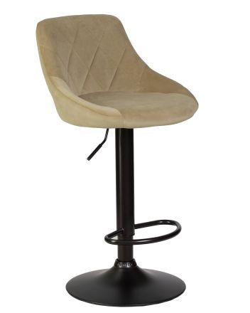 Стул барный DOBRIN LOGAN BLACK, мокко велюр (MJ9-9) Стул барный DOBRIN LOGAN BLACK, мокко велюр (MJ9-9)