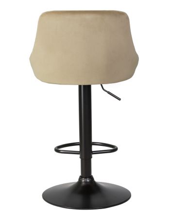 Стул барный DOBRIN LOGAN BLACK, мокко велюр (MJ9-9) Стул барный DOBRIN LOGAN BLACK, мокко велюр (MJ9-9)