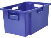 Ящик мясной 600х400х300 сплош. синий
