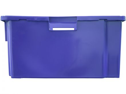 Ящик мясной 600х400х300 сплош. синий
