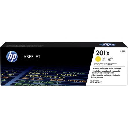 Картридж лазерный HP 201X CF402X жел. для CLJ Pro M252/M277
