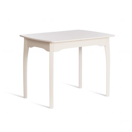 Стол CATERINA бук, мдф, 100+30x70x75, Ivory white Стол CATERINA бук, мдф, 100+30x70x75, Ivory white