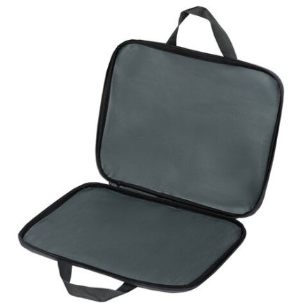 Папка на молнии с ручками STAFF EVERYDAY, А4, полиэстер, серая, 270732 Папка на молнии с ручками STAFF EVERYDAY, А4, полиэстер, серая, 270732