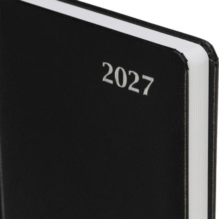 Ежедневник датированный 2027 Attache А5 168л 138x213мм балакрон черн