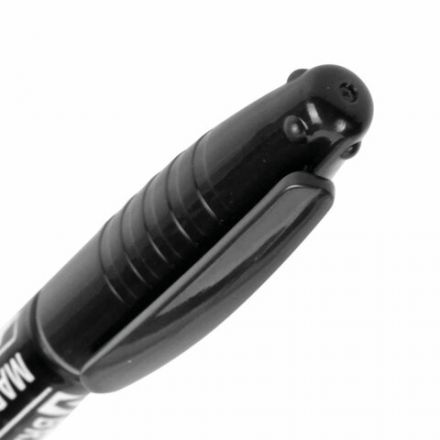 Маркер перманентный двусторонний BRAUBERG, ЧЕРНЫЙ, круглый наконечник, 2/4 мм, 150836 Маркер перманентный двусторонний BRAUBERG, ЧЕРНЫЙ, круглый наконечник, 2/4 мм, 150836