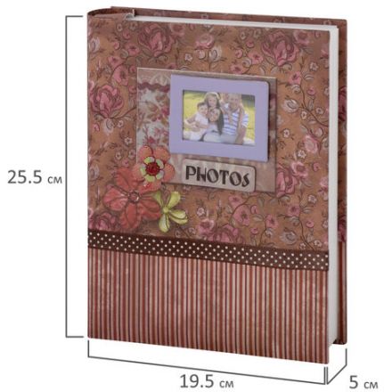 Фотоальбом BRAUBERG на 200 фотографий 10х15 см, твердая обложка, "Семья", бокс, красно-коричневый, 390673 Фотоальбом BRAUBERG на 200 фотографий 10х15 см, твердая обложка, "Семья", бокс, красно-коричневый, 390673