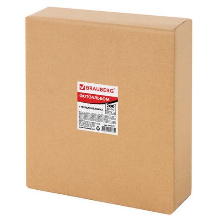 Фотоальбом BRAUBERG на 200 фотографий 10х15 см, твердая обложка, "Семья", бокс, красно-коричневый, 390673 Фотоальбом BRAUBERG на 200 фотографий 10х15 см, твердая обложка, "Семья", бокс, красно-коричневый, 390673