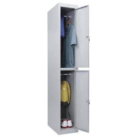 Шкаф металлический для одежды BRABIX "LK 12-30", УСИЛЕННЫЙ, 2 секции, 1830х300х500 мм, 18 кг, 291133, S230BR421102 Шкаф металлический для одежды BRABIX "LK 12-30", УСИЛЕННЫЙ, 2 секции, 1830х300х500 мм, 18 кг, 291133, S230BR421102