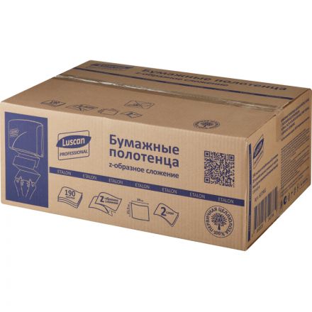 Полотенца бумажные д/дисп. Luscan Professional Zслож2слбелцел190л20пач/уп С Полотенца бумажные д/дисп. Luscan Professional Zслож2слбелцел190л20пач/уп С