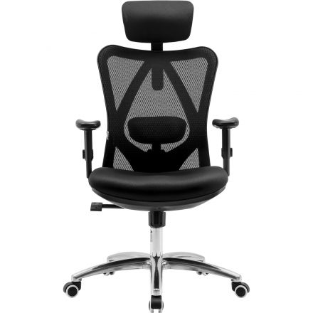 Кресло RP_SIHOO M18 (2D поясничный упор, сетка, ткань, черный) Кресло RP_SIHOO M18 (2D поясничный упор, сетка, ткань, черный)