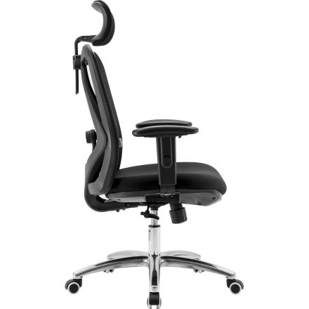 Кресло RP_SIHOO M18 (2D поясничный упор, сетка, ткань, черный) Кресло RP_SIHOO M18 (2D поясничный упор, сетка, ткань, черный)