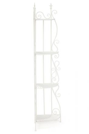 Этажерка угловая Secret De Maison 001, стальной сплав, 50х35х160см, butter white