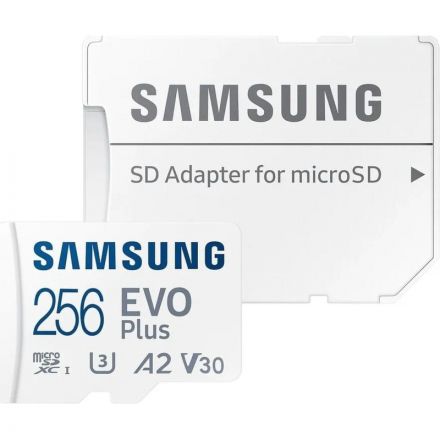 Карта памяти SAMSUNG EVO PLUS 256Gb microSDXC/UHS-I/SD адапт(MB-MC256KA/APC Карта памяти SAMSUNG EVO PLUS 256Gb microSDXC/UHS-I/SD адапт(MB-MC256KA/APC