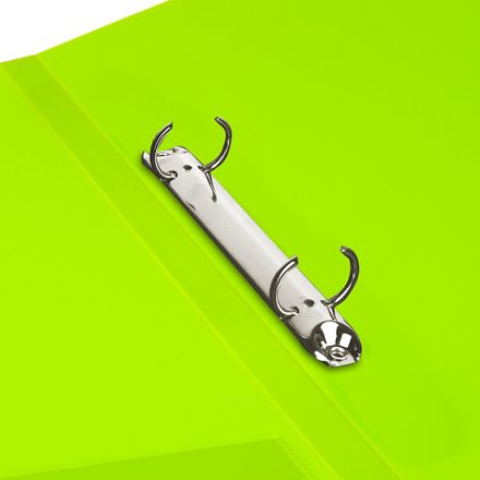 Папка на 2 кольцах BRAUBERG "Neon", 25 мм, внутренний карман, неоновая, зеленая, до 170 листов, 0,7 мм, 227456 Папка на 2 кольцах BRAUBERG "Neon", 25 мм, внутренний карман, неоновая, зеленая, до 170 листов, 0,7 мм, 227456
