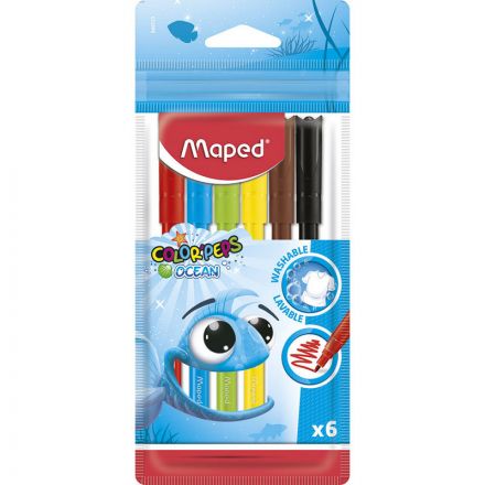 Фломастеры Maped Colorpeps ocean 6 цветов