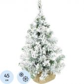 Елка Вьюга зеленая заснеженная в мешке 0,45 м (15), 62045