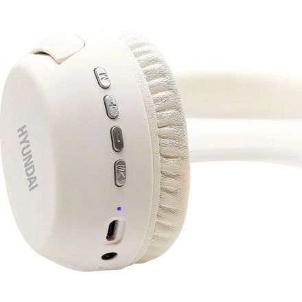 Наушники Hyundai H-HP101 белый, накладные, bluetooth Наушники Hyundai H-HP101 белый, накладные, bluetooth
