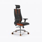 Кресло SynchroSit 10 B2-160D - X2+Extra /Km39/Wm12/D02P/H13mL-1DF(M18.B23.G18.W37) Черный-Оранжевый