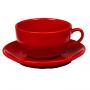 Чайная пара 300 мл красная Barista (Бариста) фарфор 4 шт/уп Чайная пара 300 мл красная Barista (Бариста) фарфор 4 шт/уп