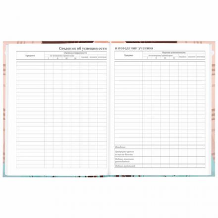 Дневник 5-11 класс 48 л., твердый, BRAUBERG, глянцевая ламинация, с подсказом, "Summer girl", 106882