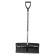 Лопата снеговая 60х30 см, пластиковая, алюминиевый черенок с V-ручкой 130 см, армирующая алюминиевая планка, № 14, №14