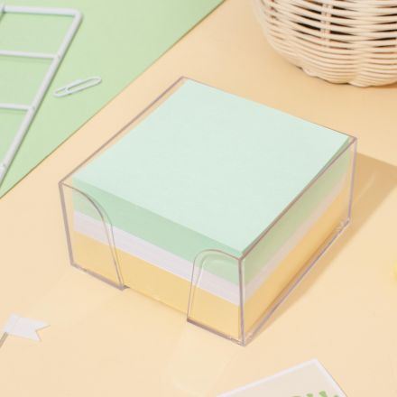 Блок для записей в подставке КОМУС в стакане 9х9х5 цветной блок 80-100 г Блок для записей в подставке КОМУС в стакане 9х9х5 цветной блок 80-100 г