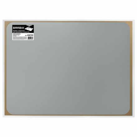 Коврик защитный напольный BRABIX, полипропилен, 90х120 см, серый, толщина 1,2 мм, 608709, 1212091205 Коврик защитный напольный BRABIX, полипропилен, 90х120 см, серый, толщина 1,2 мм, 608709, 1212091205