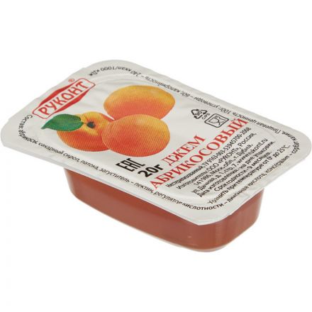 Джем Руконт порц. абрикос 20г/шт 20 шт/уп Джем Руконт порц. абрикос 20г/шт 20 шт/уп