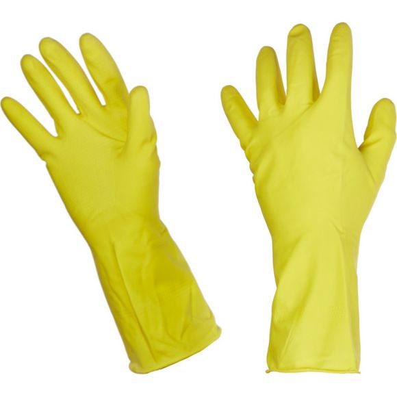 Перчатки латексные Paclan Professional желтые (размер 8, M)