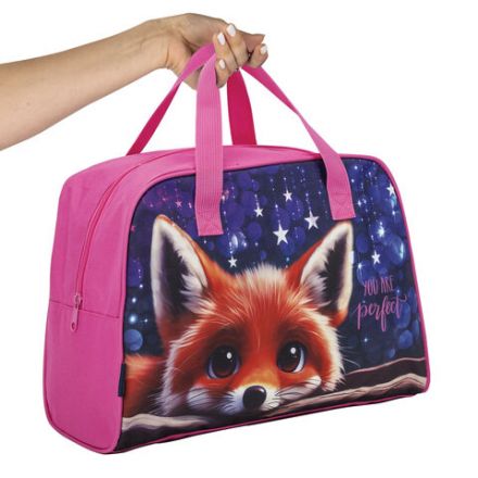 Сумка для занятий BRAUBERG с ручками, 35x25x15 см, "Cute fox", 272379