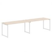 Стол 2-х местный XQWST 3270 Бук Тиара/Белый 3206х700х750 Стол 2-х местный XQWST 3270 Бук Тиара/Белый 3206х700х750