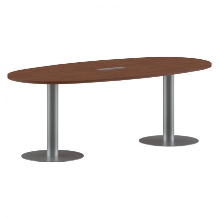 Конференц стол ПРГ-3 Орех Французский/Алюминий 2200х1100х750 Конференц стол ПРГ-3 Орех Французский/Алюминий 2200х1100х750