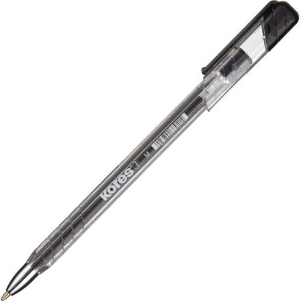 Ручка шариковая одноразовая Kores K11 черная (толщина линии 0.7 мм)