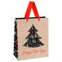 Пакет подарочный 26*32*12см MESHU "Tree", крафт